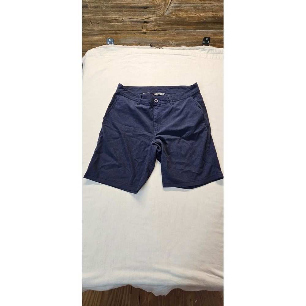 Tasc Performance Men 32 Navy Blue Bamboo Blend Stretch Active Casual Shorts